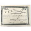 Image 1 : I X L Consolidated (Mine) Stock, 1892, Rare [193688]