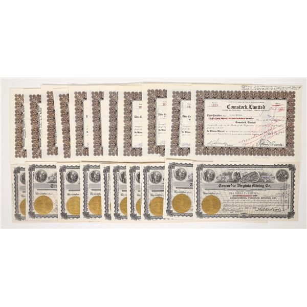 Concordia Virginia Mining & Comstock Ltd. Stocks, 20 [193930]