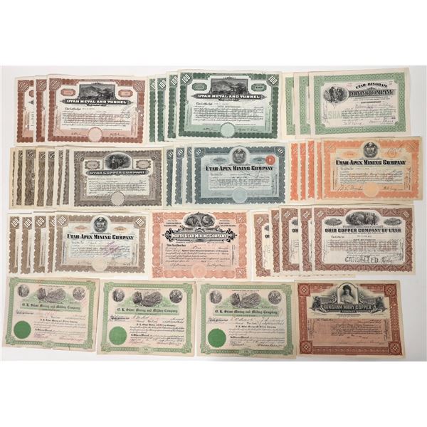 Bingham Mining Stock Collection, 12 Different, 44 [193920]