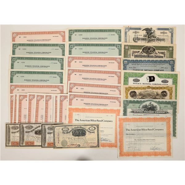 Stocks - Mining, U.S. (42) 12 different [191072]