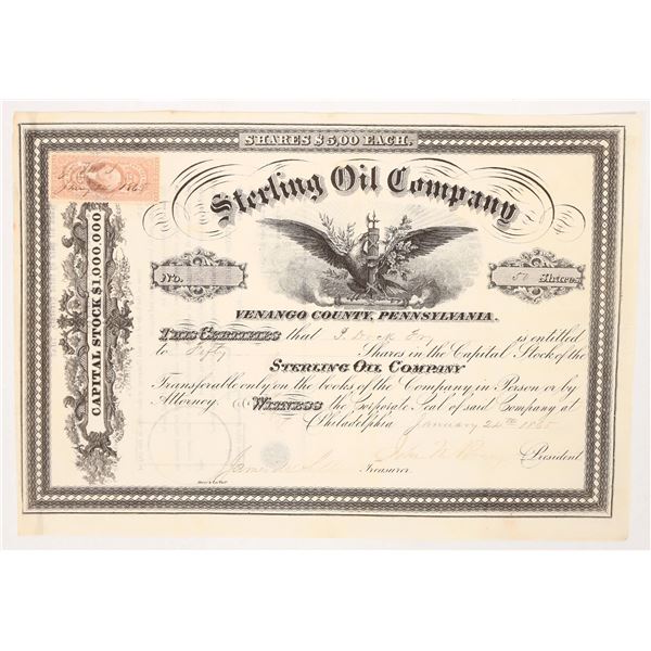 Sterling Oil Stock, 1865 [191636]