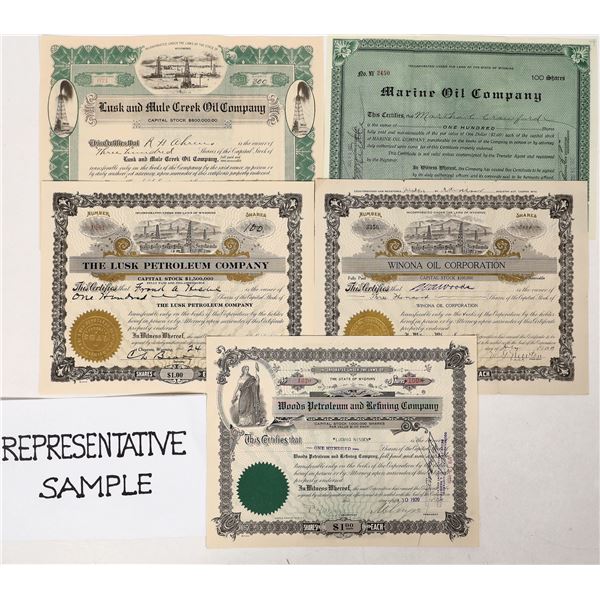 Wyoming Oil Stocks Grab Bag, 1919-1922 [192544]