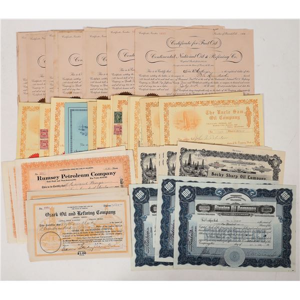 Texas/Oklahoma Stocks Collection, 1902-1919 [192550]