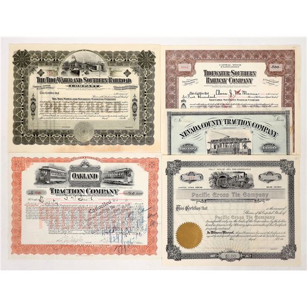 California Railroad Stocks, 6 [192081]