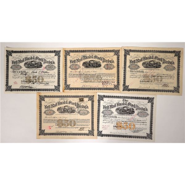 Belt RR & Stock Yard Stocks, 5, 1902-39 [192628]