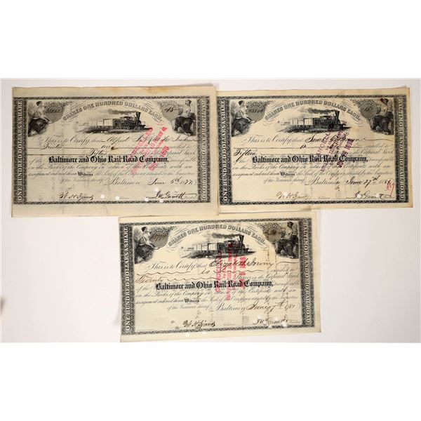 Baltimore and Ohio Railroad Stocks, 3, 1877-81 [193979]