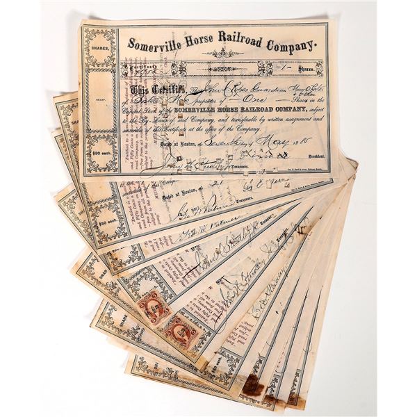 Somerville Horse RR Stocks, 10, 1879-99 [194092]