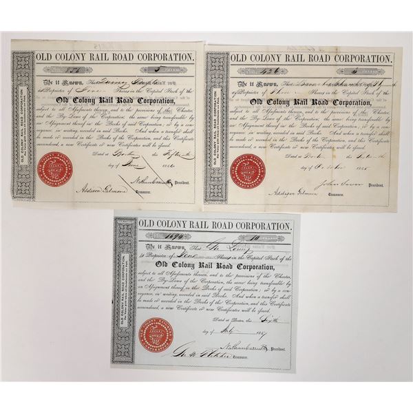 Old Colony Railroad Stocks, 1845-1847 [192959]