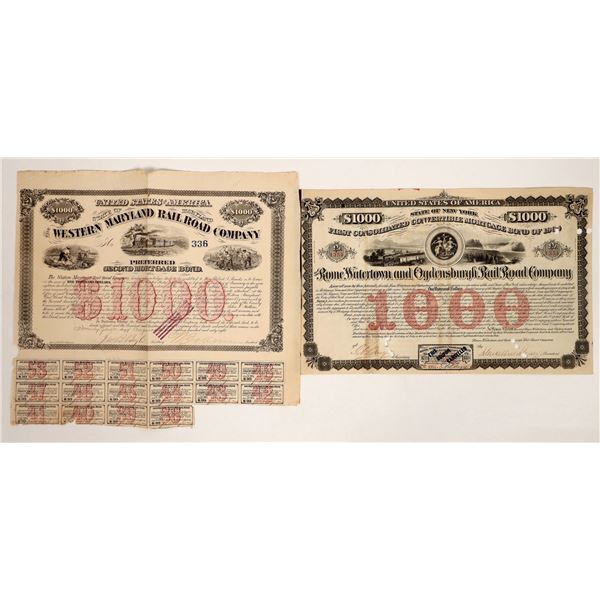 Railroad Bond Pair, 1868-74 [190551]