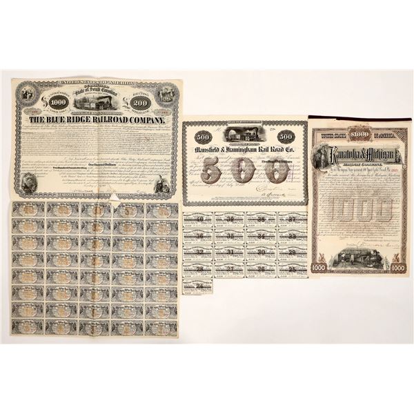 Railroad Bond Trio, 1869-90 [191852]