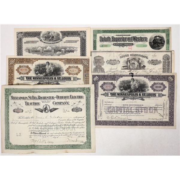 Railroad Stock Collection, c1861-1933 (6) [191812]