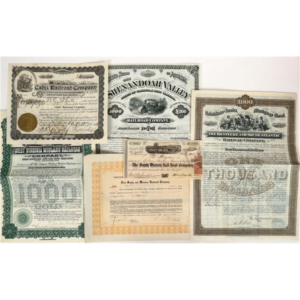 Southern Railroad Stocks and Bonds, 5 [193015]