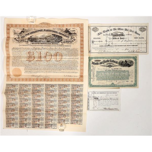 US Rail Stocks and a Bond, 4 Total [193089]