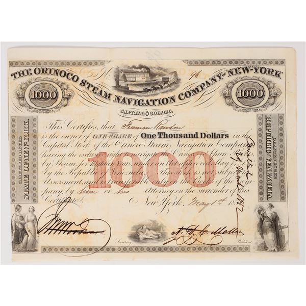 Orinoco Steam Navigation of New York Stock, 1851 [193974]