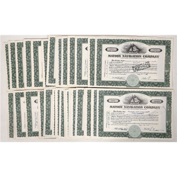 Matson Navigation, 1950's Stocks, 100 [192736]