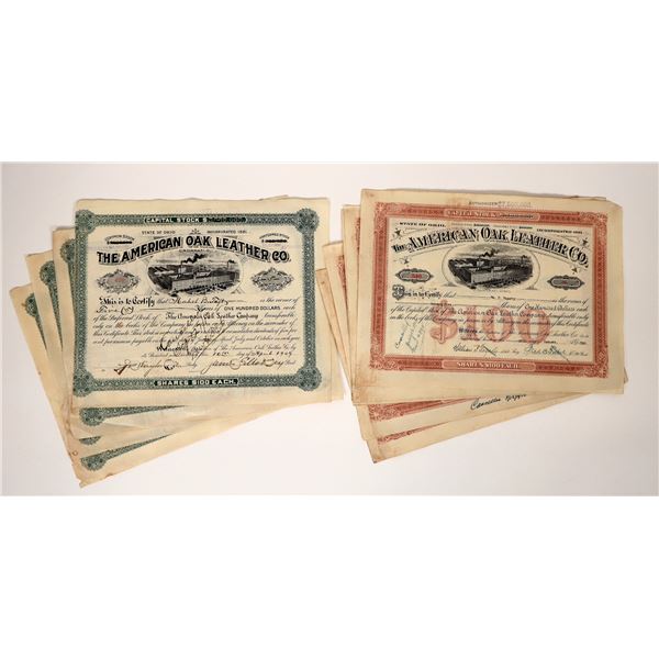 American Oak Leather Stocks, 2 Different, 10 Total [193967]