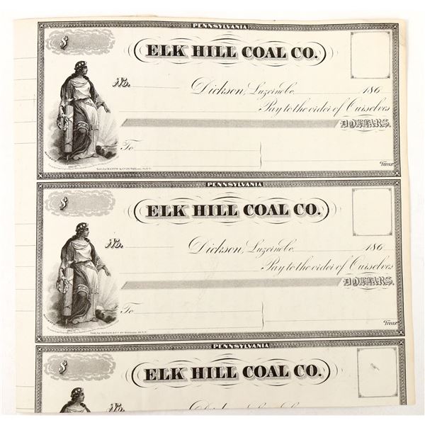 Elk Hill Coal Stock Pair, Rare [193708]