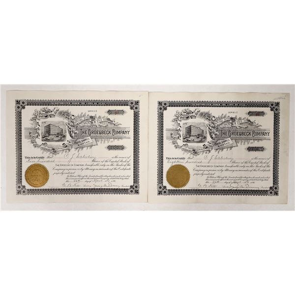 Groesbeck Company Stock Pair, 1902 [192199]