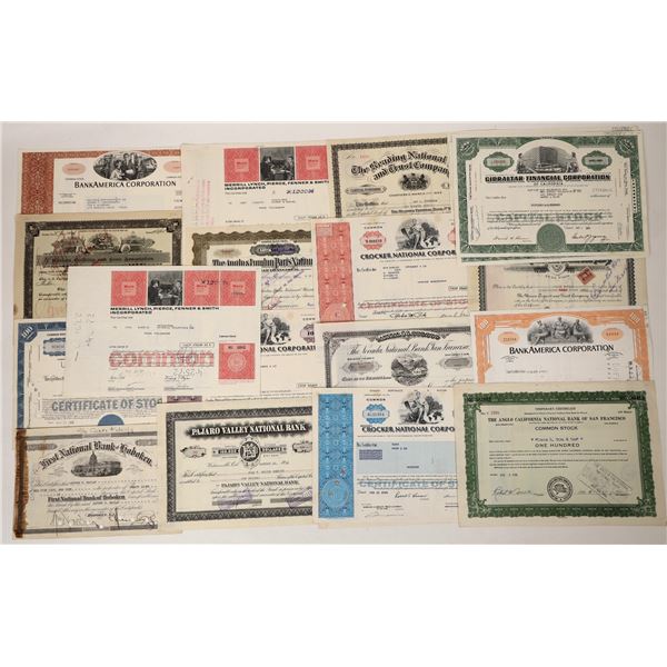Bank & Financial Stock Certificates (17) [192485]