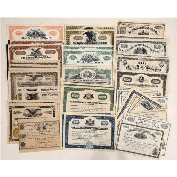 East Coast Bank Stocks, 2 Each, 48 Total [187602]