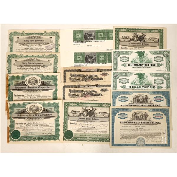 Securities Stocks, 2 Each, 16 Total [191104]