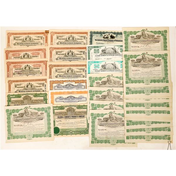 Stocks - Cement, (34), 6 Different [191295]