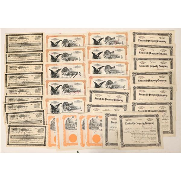 Land & Development Stocks, 4 Different, 40 Total [189827]