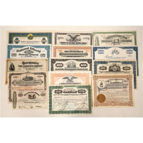 Insurance Stock Collection, Old and New [191093]