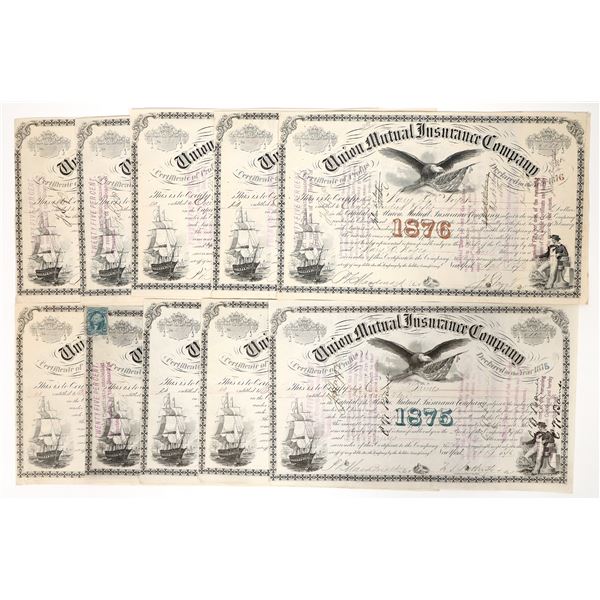 Union Mutual Insurance Stock Collection, 10, 1869-76 [193944]