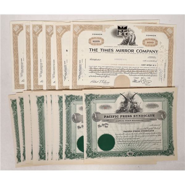 California Publisher Stocks, 2 Different, 47 [192290]
