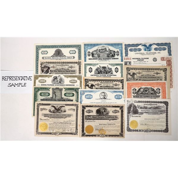 Telephone Stock & Bond Collection.  [192192]