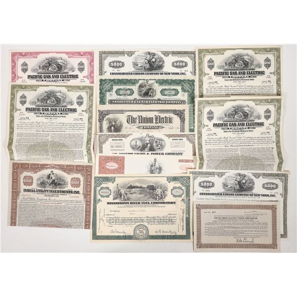 Gas & Electric Stocks Collection, 1887-1993 [192175]