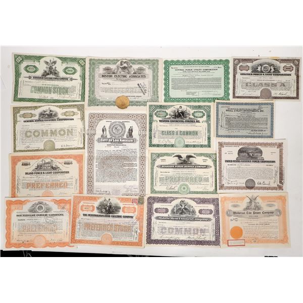 Utility Company Stocks, 1917-1944 [192643]