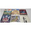 Image 1 : 6 assorted record. Iron Maiden, J.Geils band, Monty python live, Fleet Wood Mac, Cargo and Keel