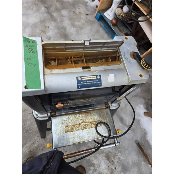12-1/2" planer - blades dull