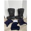 Image 1 : Winter boots size 10 and hard hat liners - gander brand