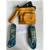 Image 1 : leather tool belt and 2x 6ft block heater cords