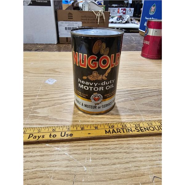 Vintage Nugold HD Motor Oil 1 Quart Full