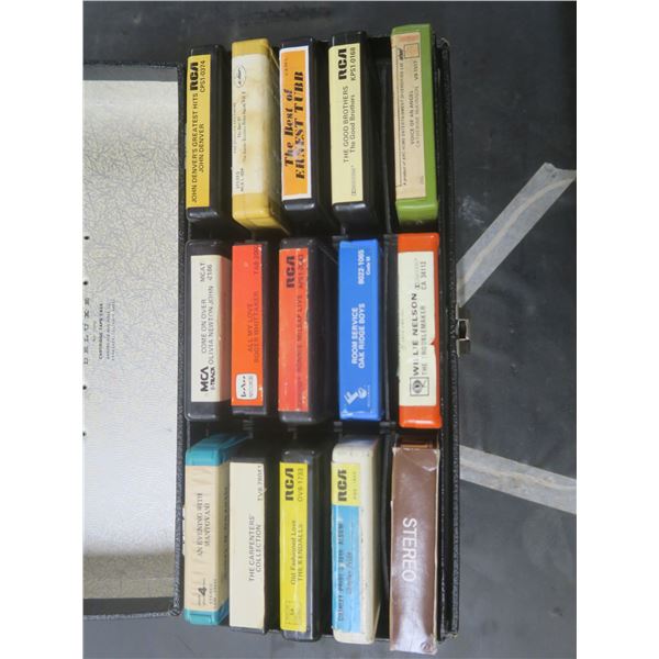 lot of stereo tape cartridges