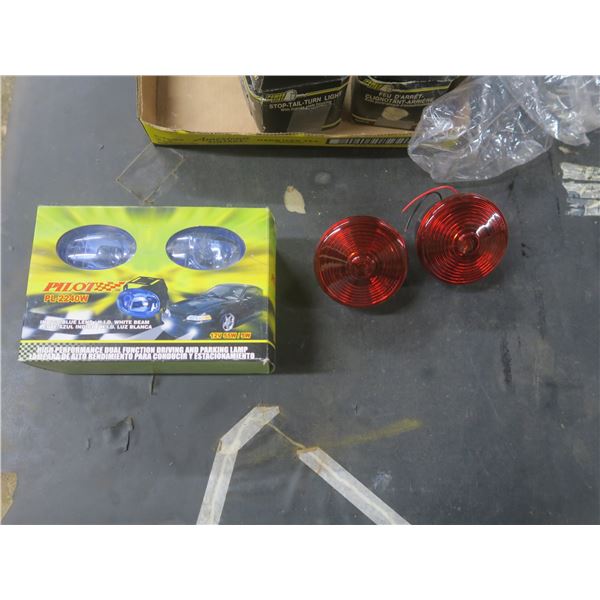 lot of vehicle lights