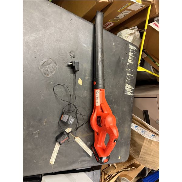 black and decker blower, with battery and charger