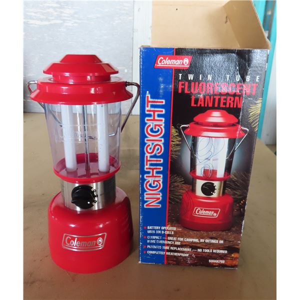 Coleman twin tube fluorescent lantern
