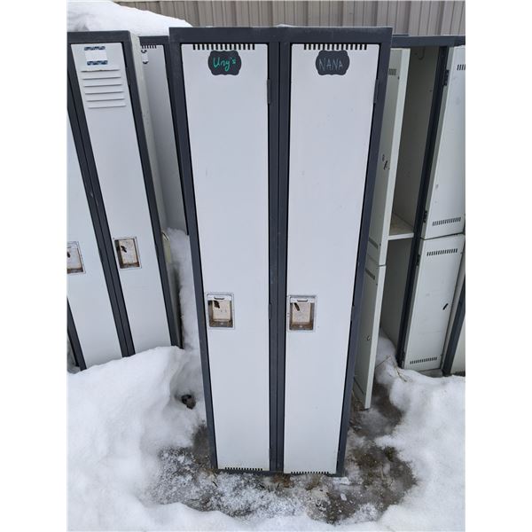 2 Door school locker - 24"x15"x72"H - item condition and color may vary