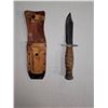 Image 3 : Vintage Ontario 10/76 pilot survival knife with original leather sheath