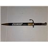 Image 10 : Antique Pre WWII German 98K Mauser Bayonet w/ Hooked Quillon and Matching Leather & Brass Scabbard