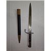 Image 6 : Antique Pre WWII German 98K Mauser Bayonet w/ Hooked Quillon and Matching Leather & Brass Scabbard
