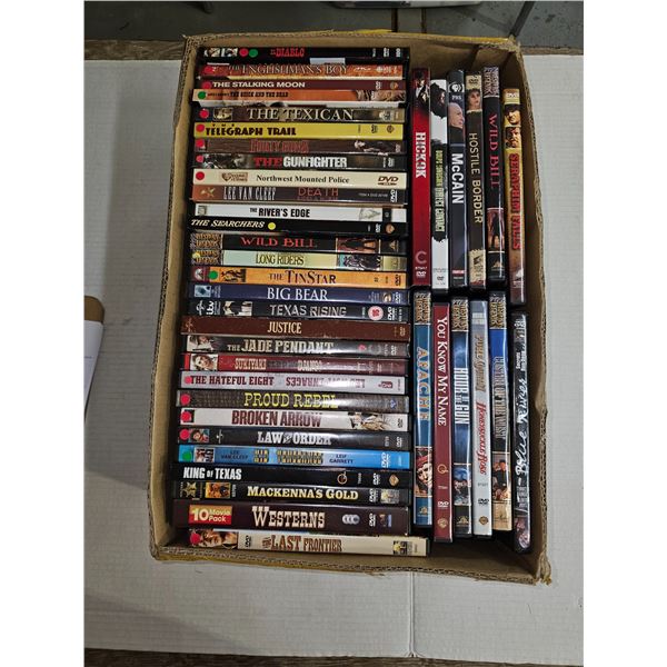 Box of DVDs