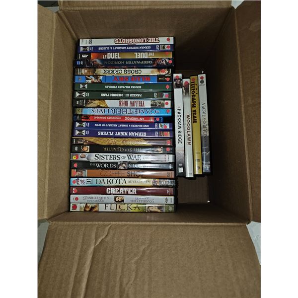 Box of DVDs