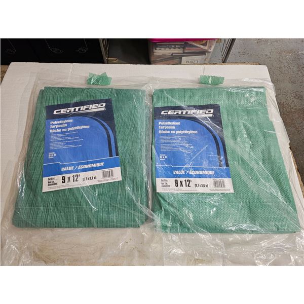 2-Certified Poly Tarp 9x12