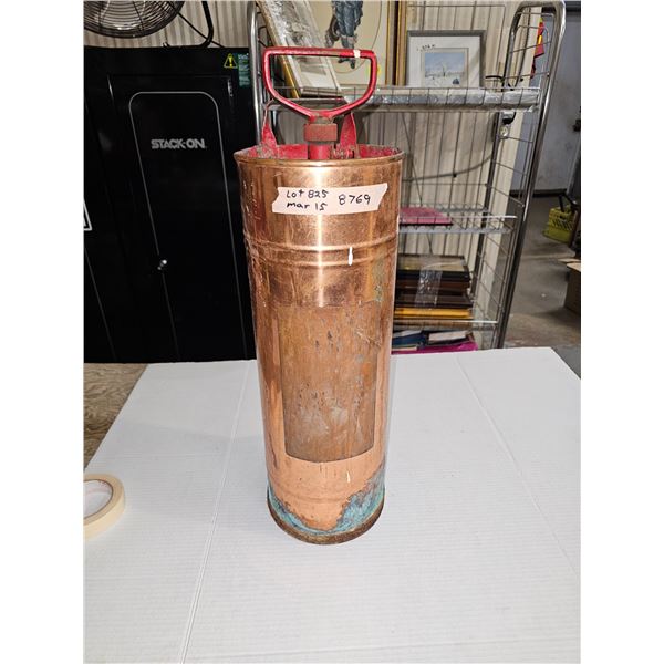 Vintage Copper Fire Extinguisher
